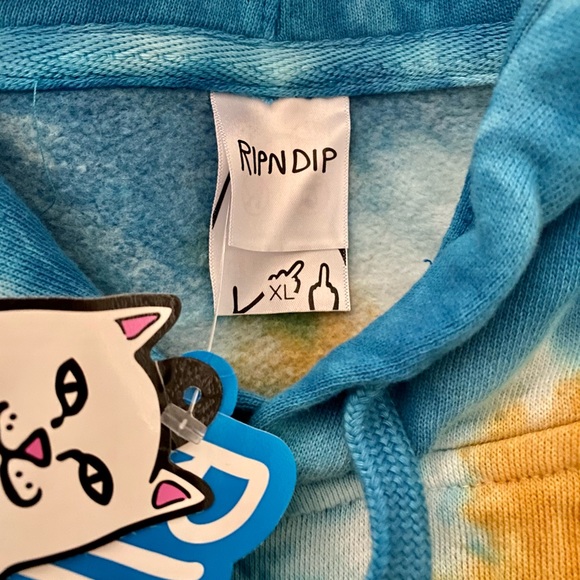 New RIPNDIP spiral tie dye hoodie - Picture 9 of 10